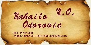 Mahailo Odorović vizit kartica